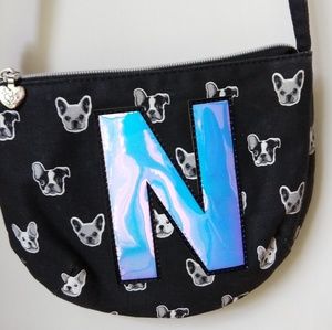 Justice shoulder purse - N and dog